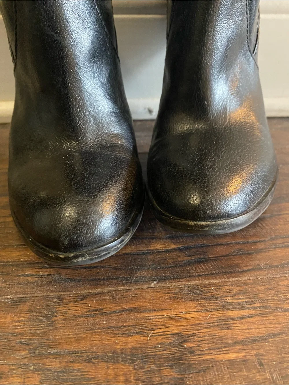 BCBGMaxAzria Black Over-the-Knee Leather Boots